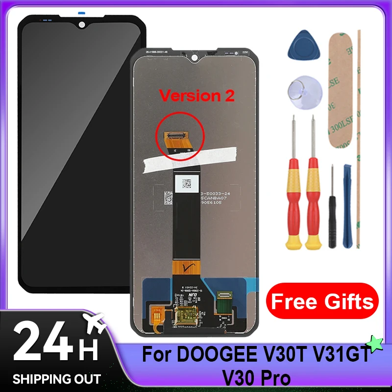 For DOOGEE V30T V31GT V30 Pro LCD Display + Touch Screen Full Assembly Mobile Phone Replacement Parts With Tools