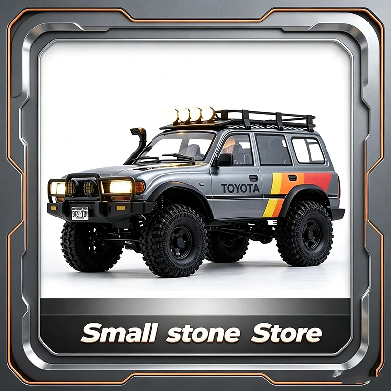 FMS 1/10 Scale Remote Control Crawler Car FCX Toyota LC80 Officially Licensed High Low Speed Off-Road Simulation Model for Hobby