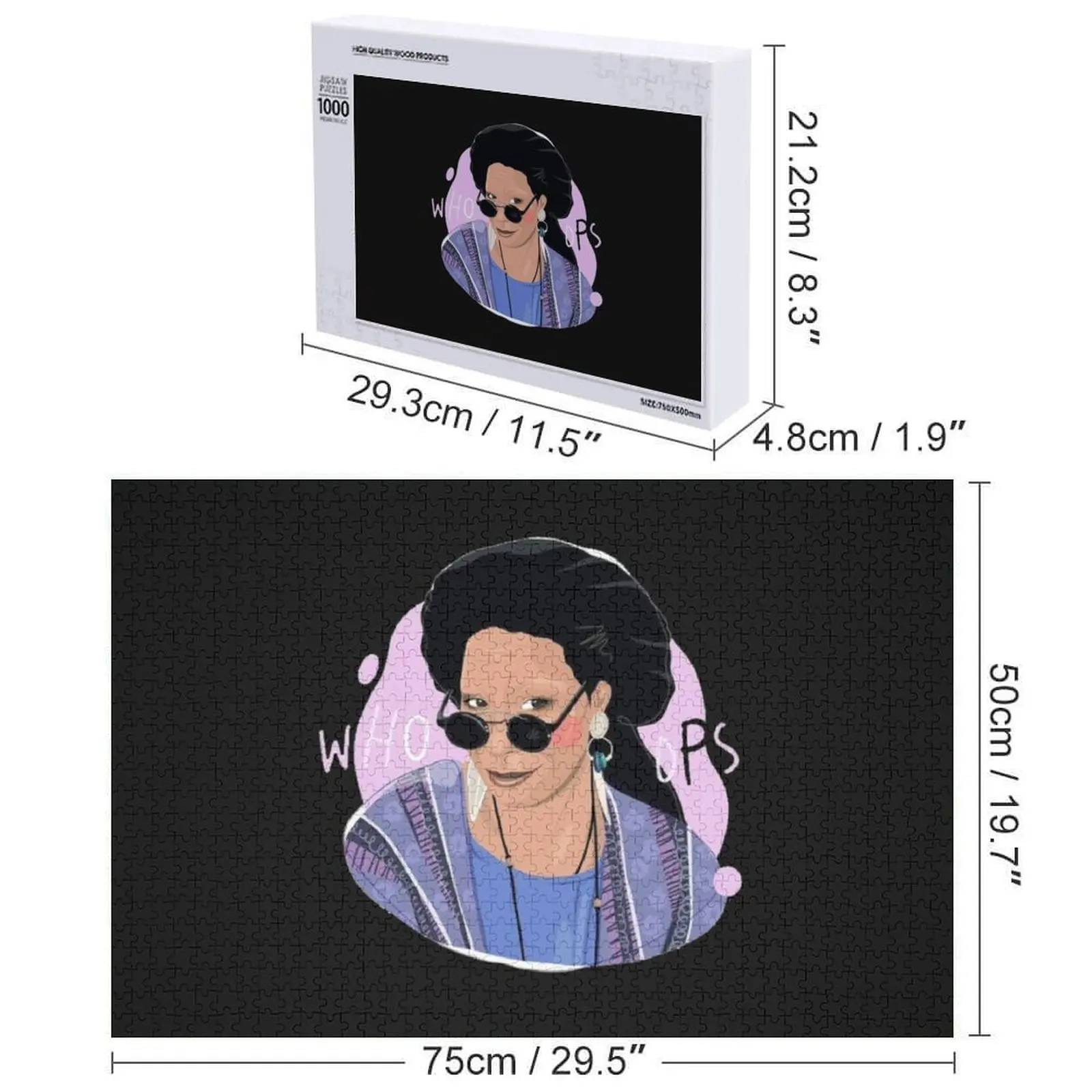 Whoopi Goldberg Jigsaw Puzzle Personalized Gift Married Christmas Toys Personalized Gift Ideas Custom Kids Toy Puzzle