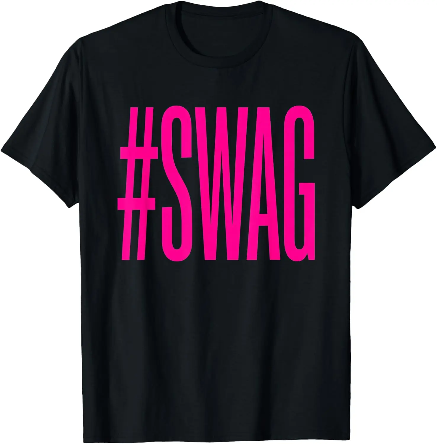 Swag Funny 2000S Nostalgia Y2K Hashtag Meme T-Shirt vintage style tee  boxy fit tee black graphic tee 100% cotton men