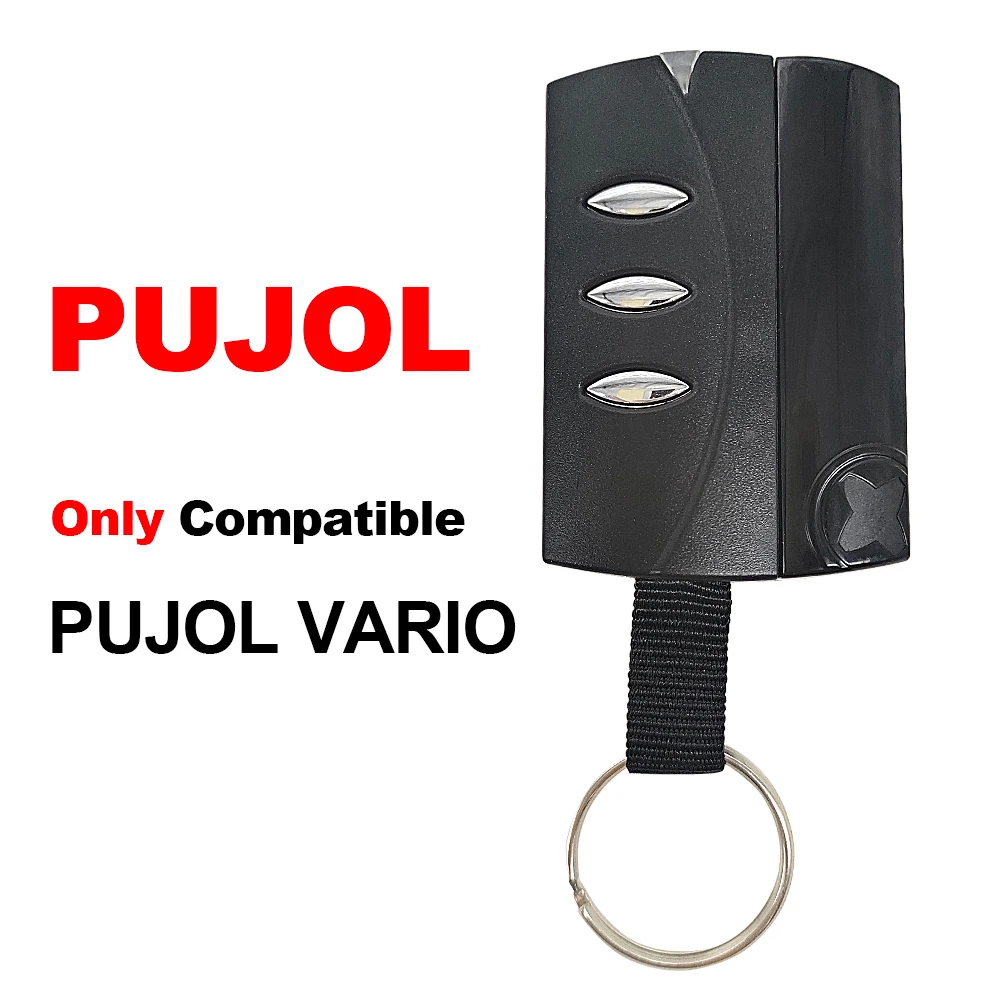 Imagem -03 - Pujol Vario-controle Remoto da Porta da Garagem Compatível com Gate Keyfob Somente Transmissor 43392 Mhz