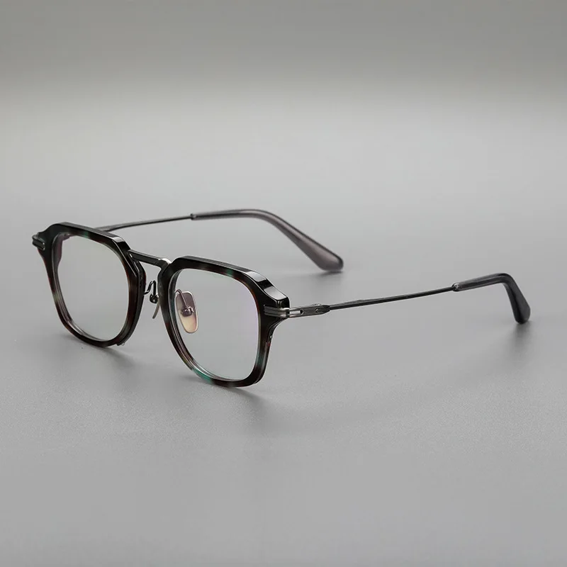 

Pure titanium glasses frame retro plate glasses frame big face men business square frame plate glasses frame