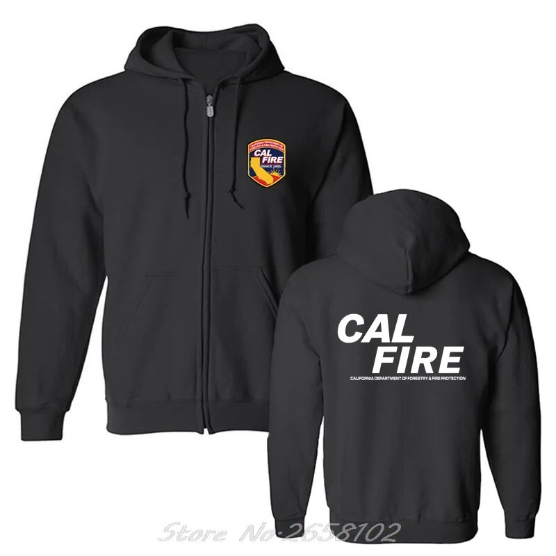 Fashion Hoodie New California Firefighter Fire Department hoodie Men Fleece Hooded Jacket Sweatshirt Harajuku Streetwear