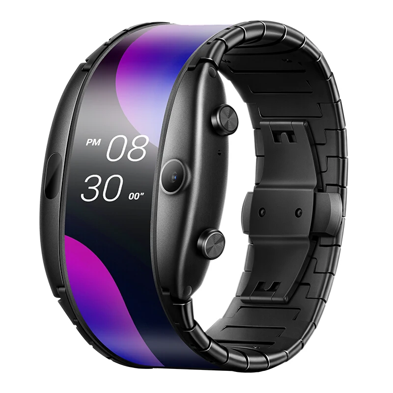 For Nubia Alpha Smart Telefoon Horloge Flexibele Scherm Snapdragon Bluetooth Bellen Smart Watch fitness tracker For Xiaomi