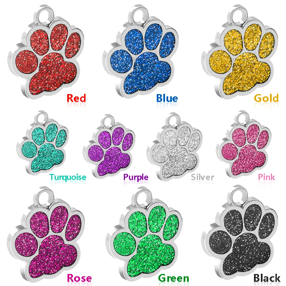 Etiquetas de dirección personalizadas para mascotas, accesorios grabados de acero inoxidable con nombre y número para perros y gatos