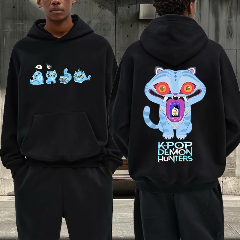 

Kpop Demon Hunter graphic hoodie men ’s women vintage Anime Long sleeve Sweatshirt with print funny y2k oversized hoodie unisex