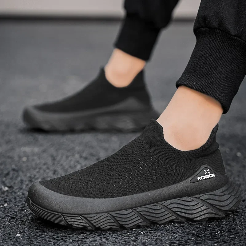 2024 New Men Sneaker Mesh Breathable Sock Shoes Men Outdoor Walking Shoes High Quality Soft Sole Men Running Shoes tenis hombres