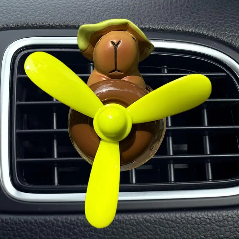 Air Freshener For Car Capybara Pilot Shape Car Air Outlet Odor Eliminator Lasting Long Interior Air Freshener For Sedan - view 3