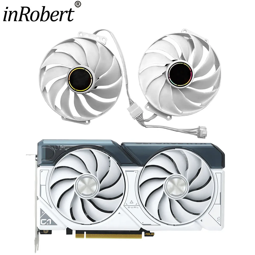 For ASUS RTX 4060 Ti 4060 DUAL WHITE Video Card Fan 90MM 6Pin RTX4060Ti RTX4060 Graphics Card Replacement Fan