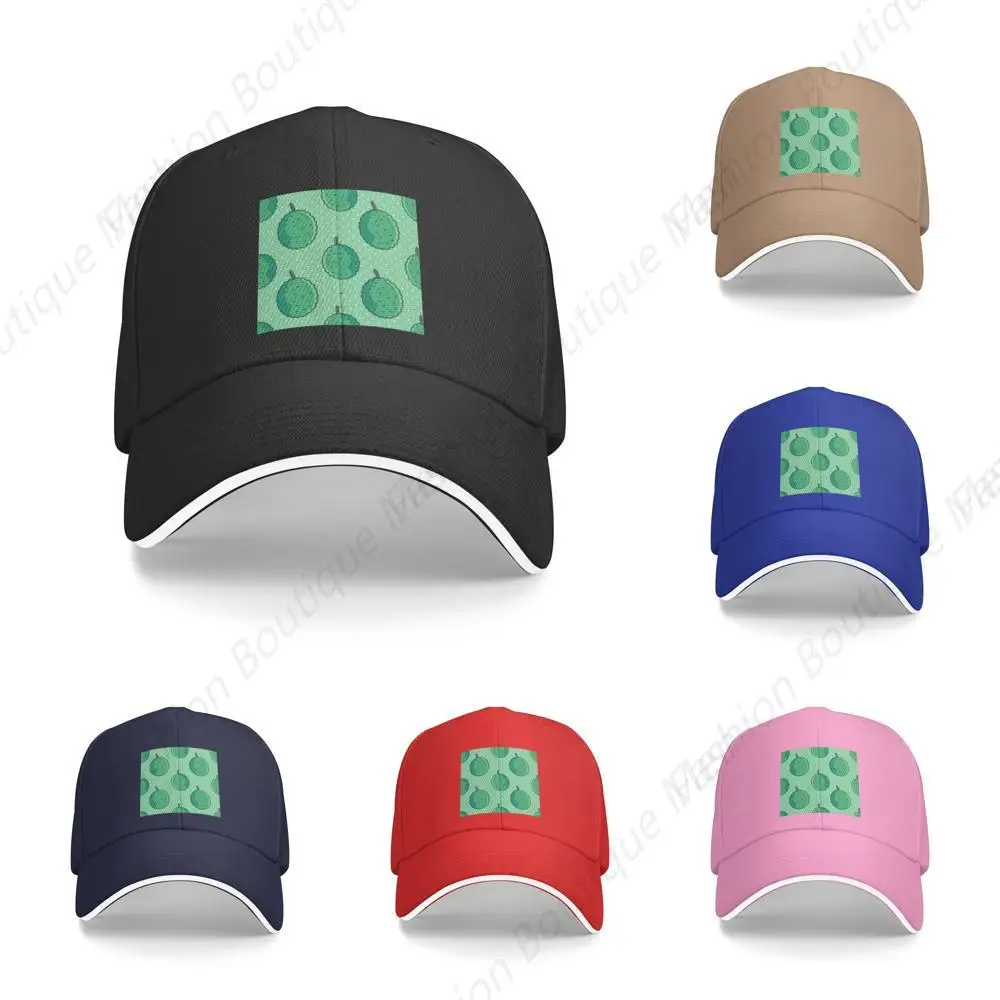 

Hot-Selling Durian Fruit Vintage Printing Hat Sandwich Caps Peaked Caps Trucker Hat Men Women Outdoor Sport Sun Visor