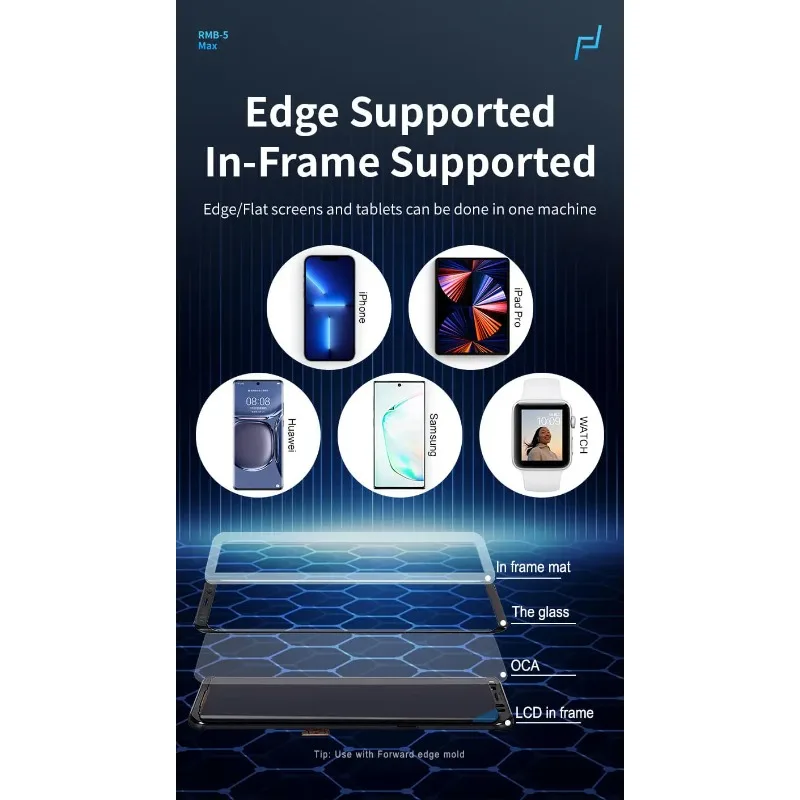 جديد RMB-5 Max LCD OCA آلة الترقق فراغ تنظيم الضغط الذكي لتغيير شاشة الأجهزة اللوحية المحمولة #6
