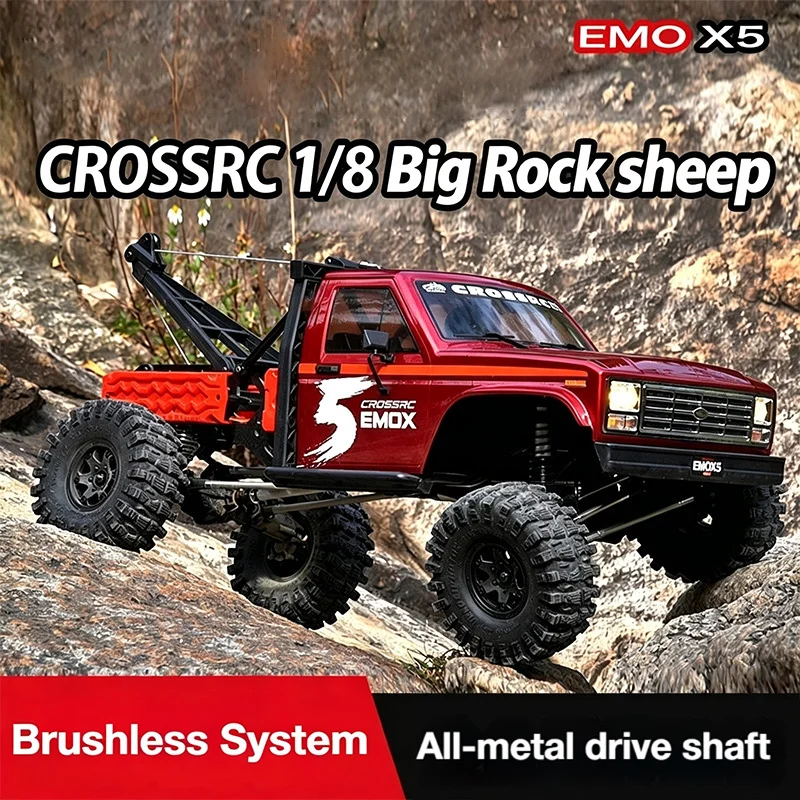 CROSSRC EMO X5 Big Rock Sheep 1:8 Remote Control Electric Brushless FOC Extended Rescue Vehicle Climbing RC Off-Road Vehicle