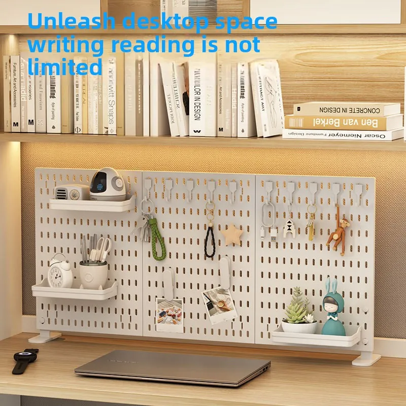 Desktop Hole Board Vertical Board Office Clip-on Storage Baffle Book Desktop Hole Board Vertical Free Punching