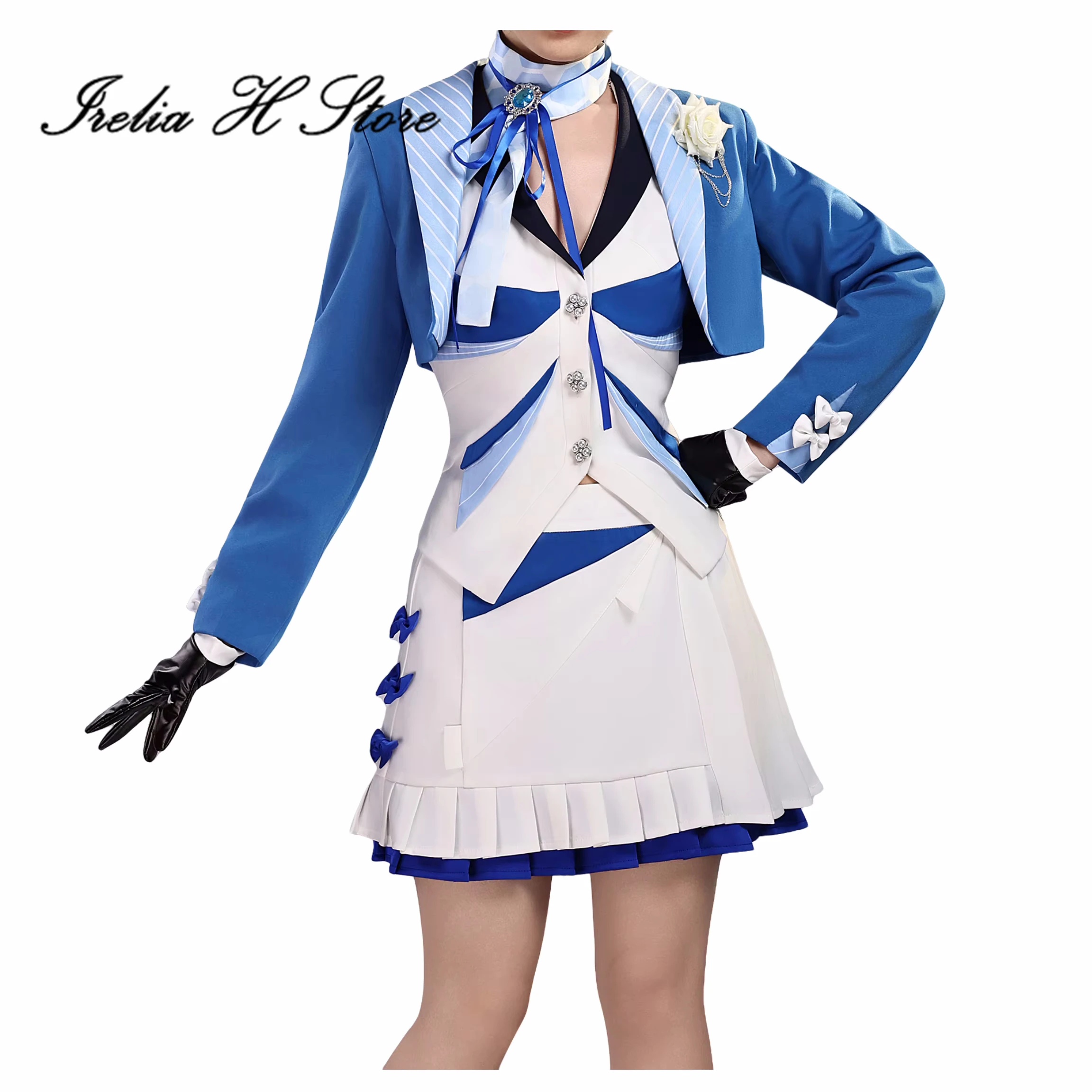 

Irelia H Wuthering Waves Carlotta Cosplay Costume Game Carlotta Dress Female Halloween Costume
