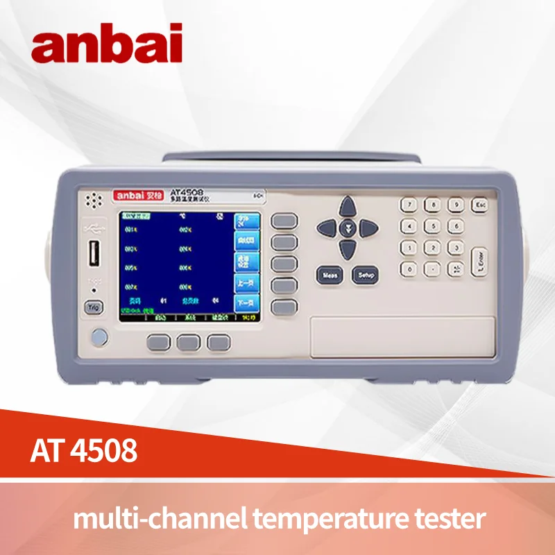 

ANBAI AT4508/AT4516/AT4524/AT4532 Multi-channel Temperature Tester Basic Accuracy: 0.2% Resolution: 0.1℃ Test Range -200℃~1800℃