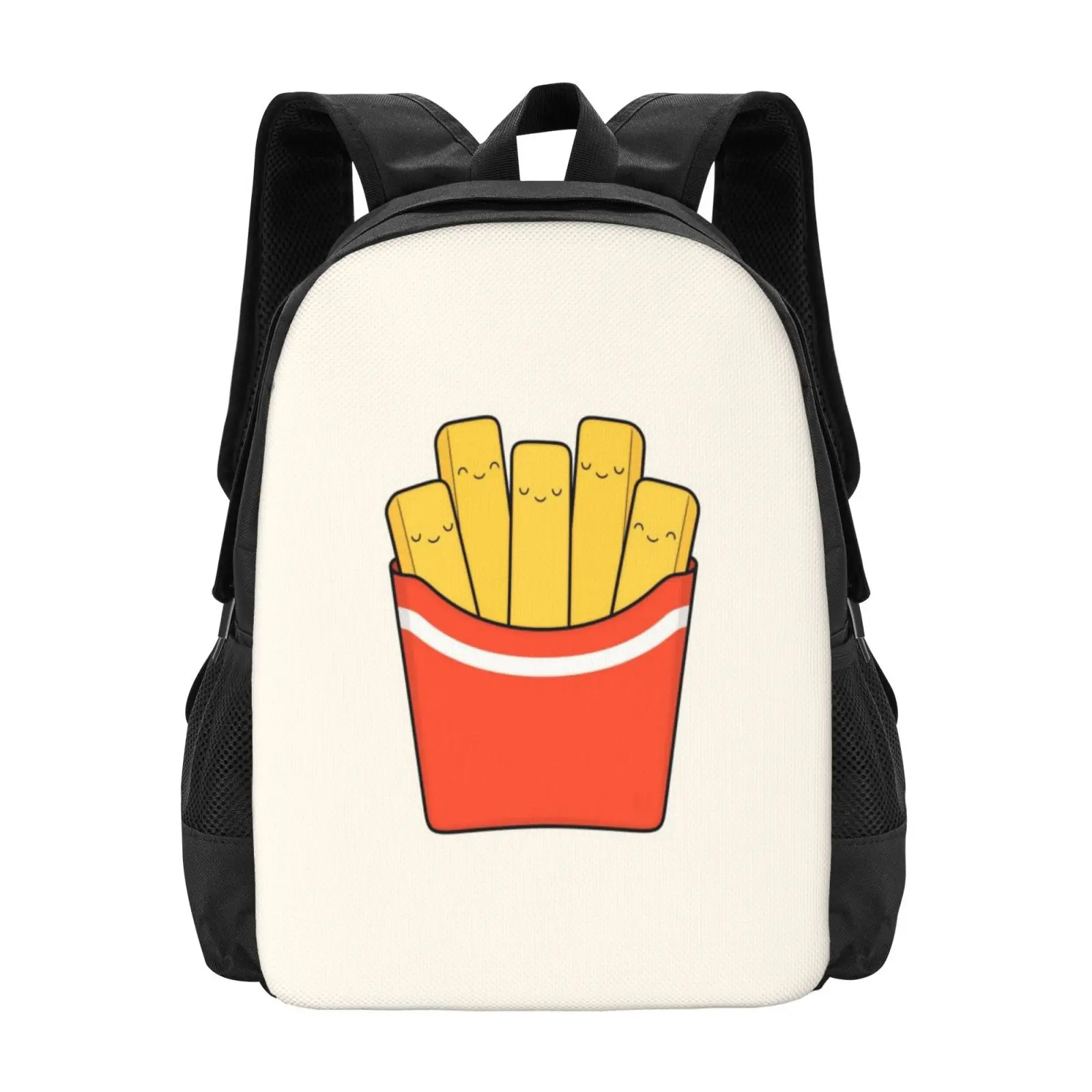 

Best Fries Hot Sale Schoolbag Backpack Fashion Bags Fast Food Fry Potato Snack Yummy Foodie Burger Series Diner Classic French