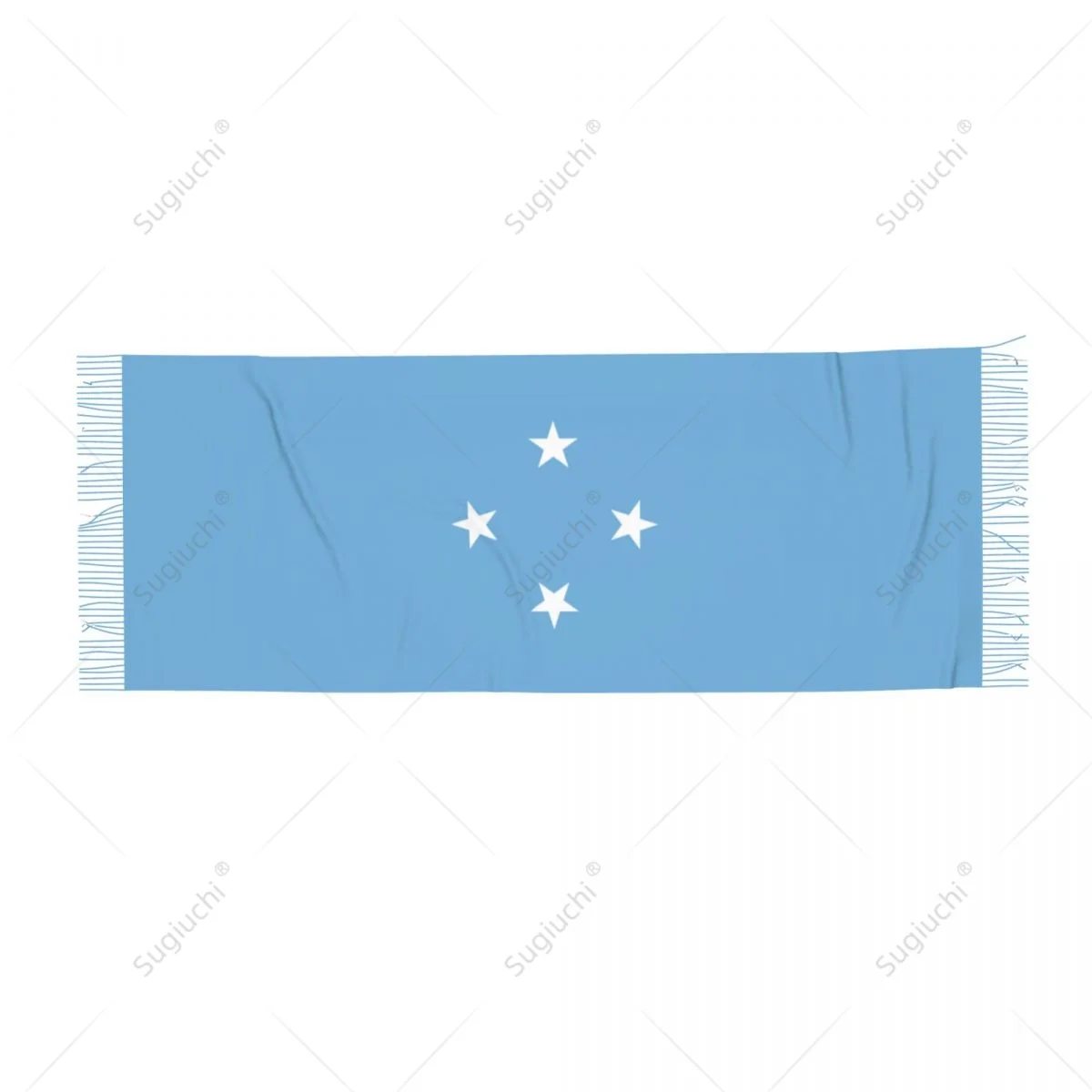 Federated States Of Micronesia Flag Scarf Pashmina Warm Scarves Shawl Wrap Hijab Spring Winter Multifunction Unisex