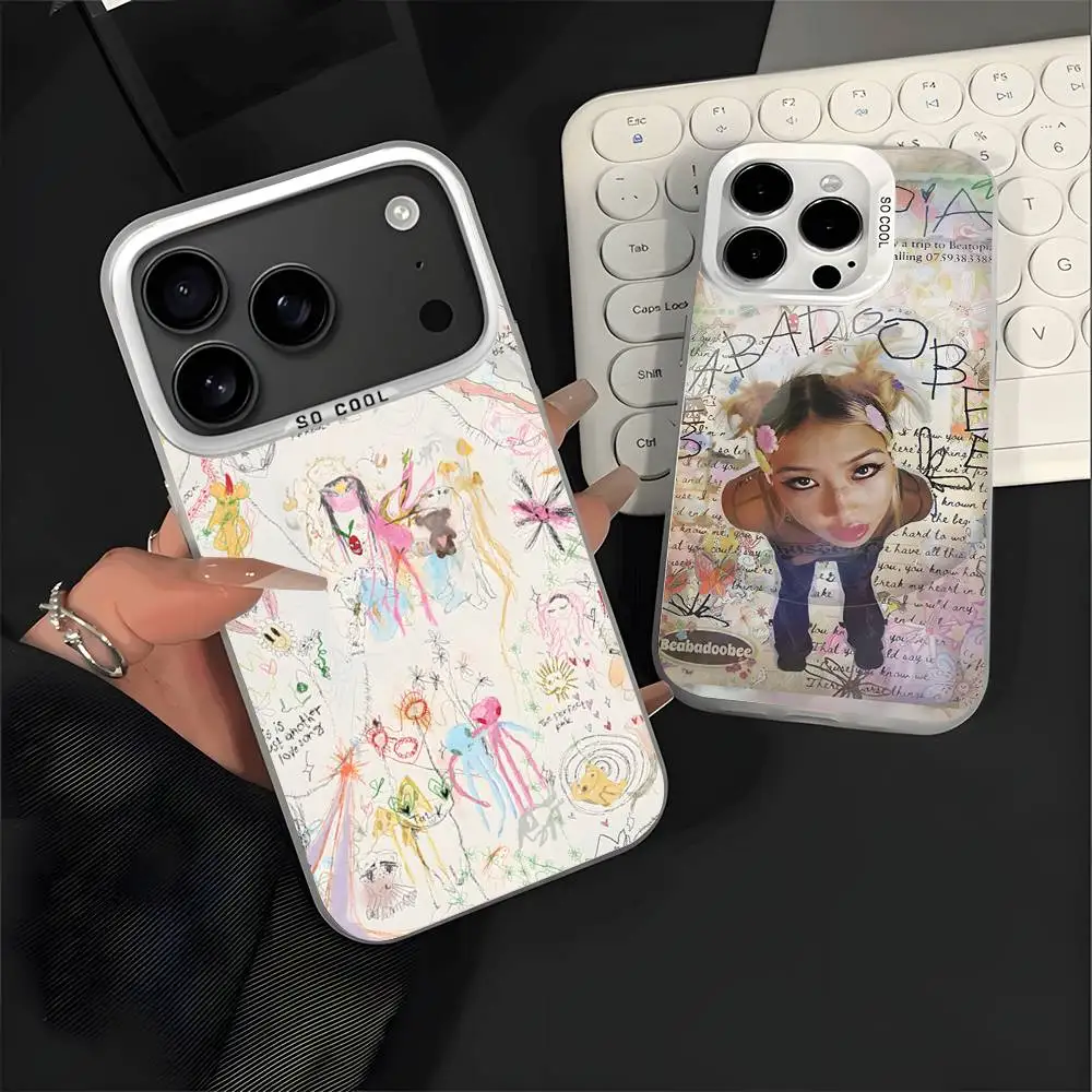 

beabadoobee Beatopia Phone Case For iPhone 17,16,15,14,13,12,11,Pro,XS,Max,Plus,Mini,SE4,E White Matte Shockproof Cover