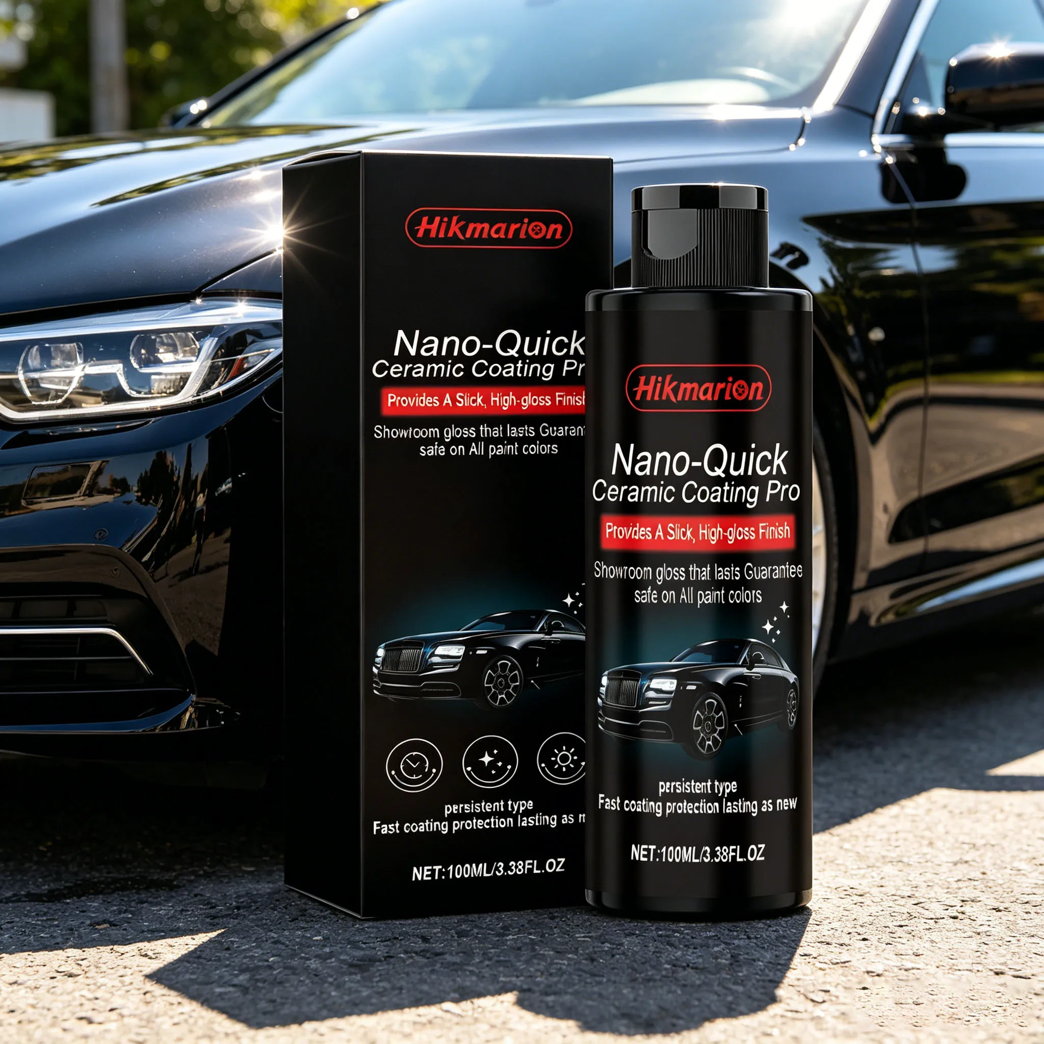 Auto-Keramik-Nano-Beschichtung Flüssig Hydrophob Schützt Lackierung Aufheller Blockiert Wasserflecken UV-Schutz Auto-Polierbeschichtung – Detail 7