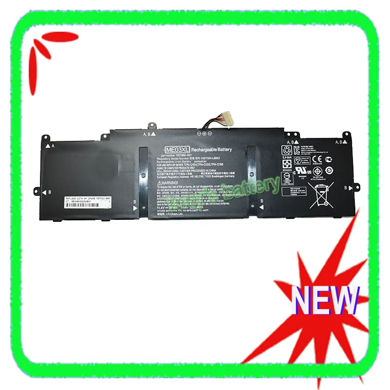 

New ME03XL Battery for HP Stream 11-d 11-d010nm 13-c004TU 13-c005ns 13-C010NR HSTNN-UB6M HSTNN-LB6O 787521-005 787089-541