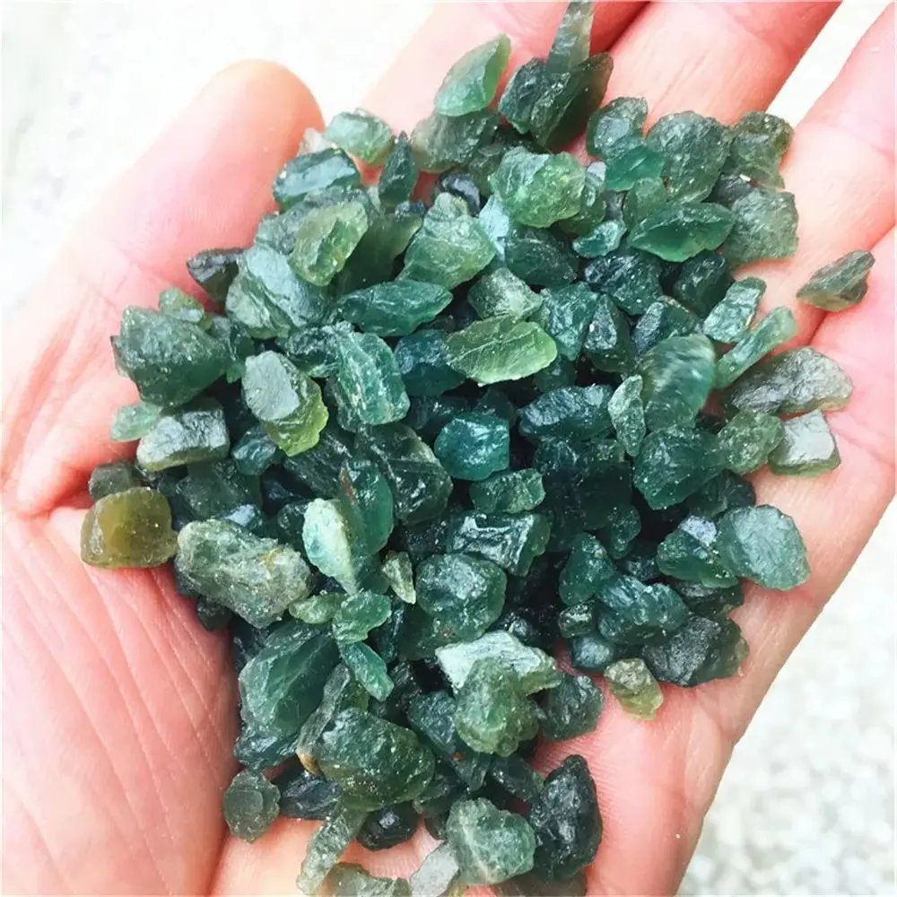 Bulk Natural Green Apatite Raw Stone Rough Quartz Crystal Mineral Specimen Healing Gemstone Aquarium Home Decorat