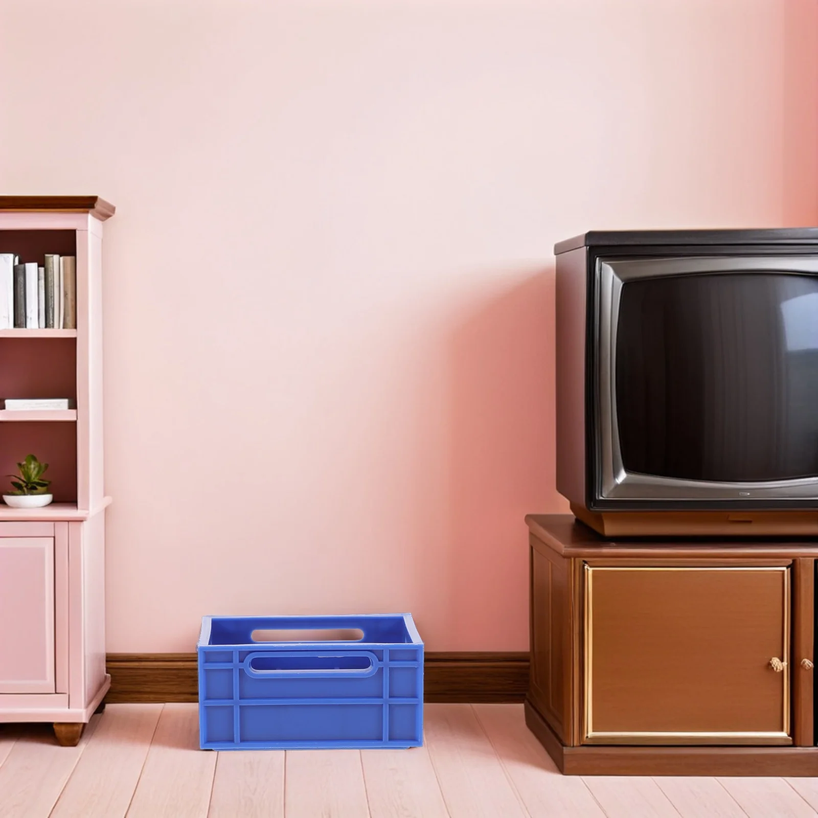 

30Pcs Mini Plastic Crates 3x3x2cm Realistic Miniature Storage Containers for Mini House Furniture Pretend Play and Decor