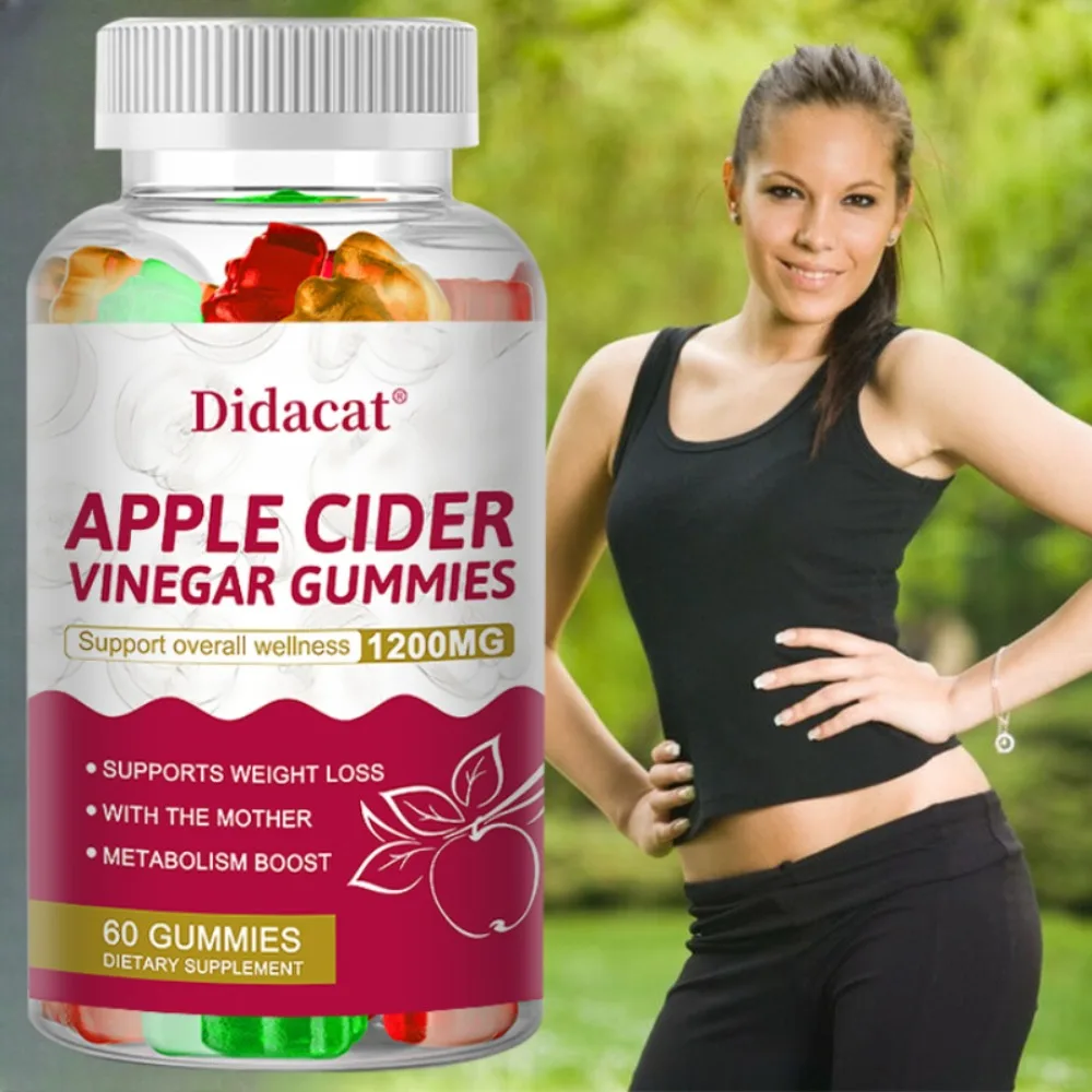 Apple Cider Vinegar Gummies Maintain Body Shape Weight Management Metabolism and Detoxification Dietary Supplement