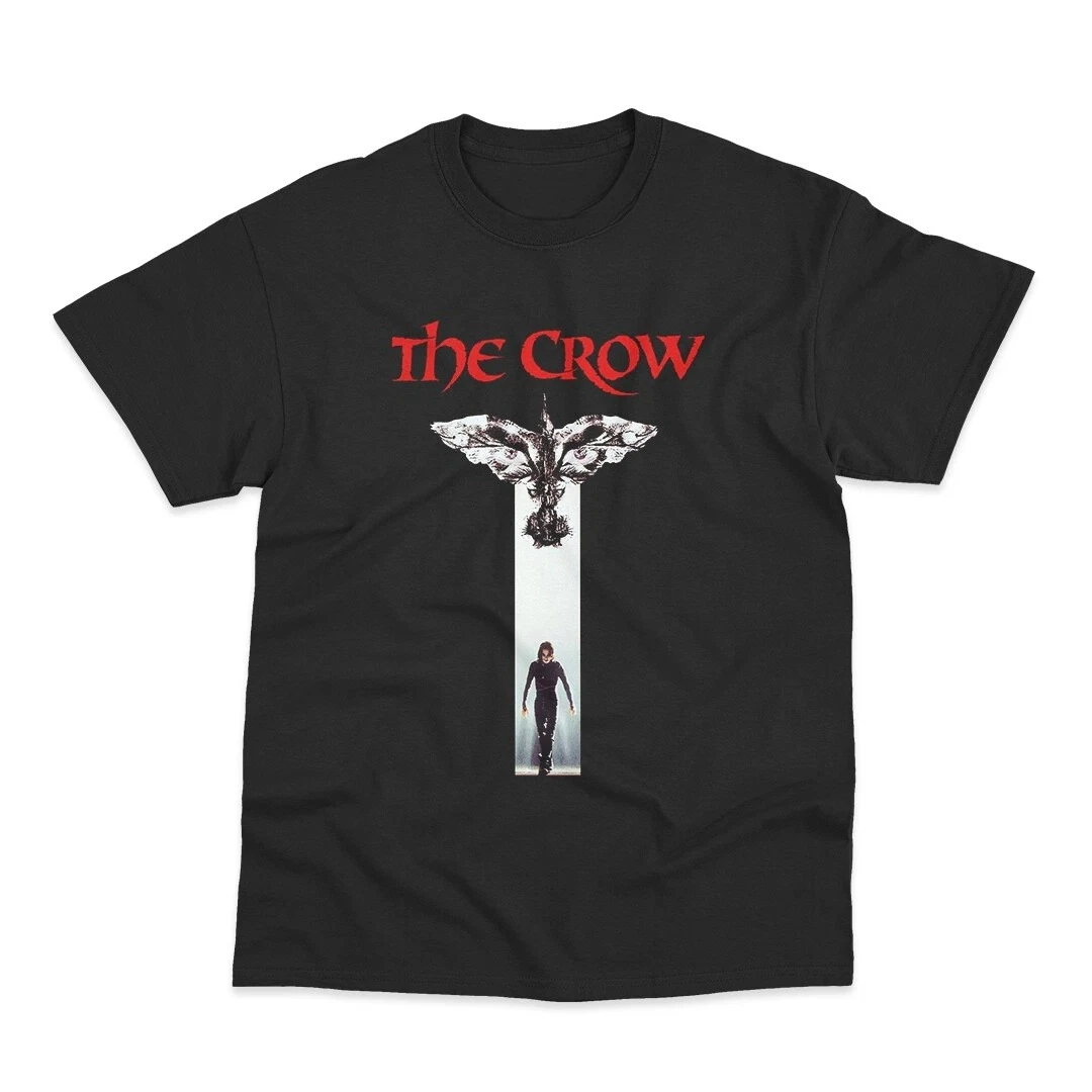The Crow T-Shirt Men Classic Gothic Supernatural Movie Graphic Tee Retro Dark Fantasy Streetwear Short Sleeve Casual Summer Top