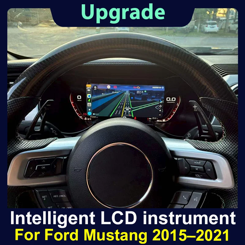 Latest Original Car Digital Cluster Instrument For Ford Mustang 2015 2016 2017 2018 2019 2020 2021 LCD Speed Meter Dashboard