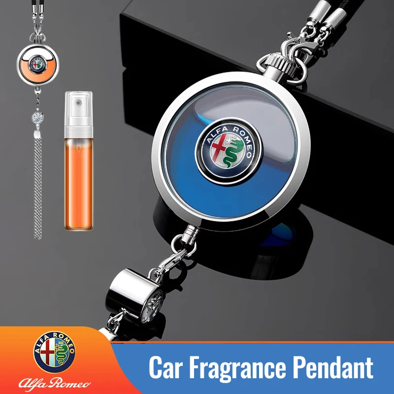 

2026 Hot Car Sticker Car Air Diffuser Aroma High Grade Perfume Pendant Freshener For Alfa Romeo Giulia Stelvio Giulietta 156 159