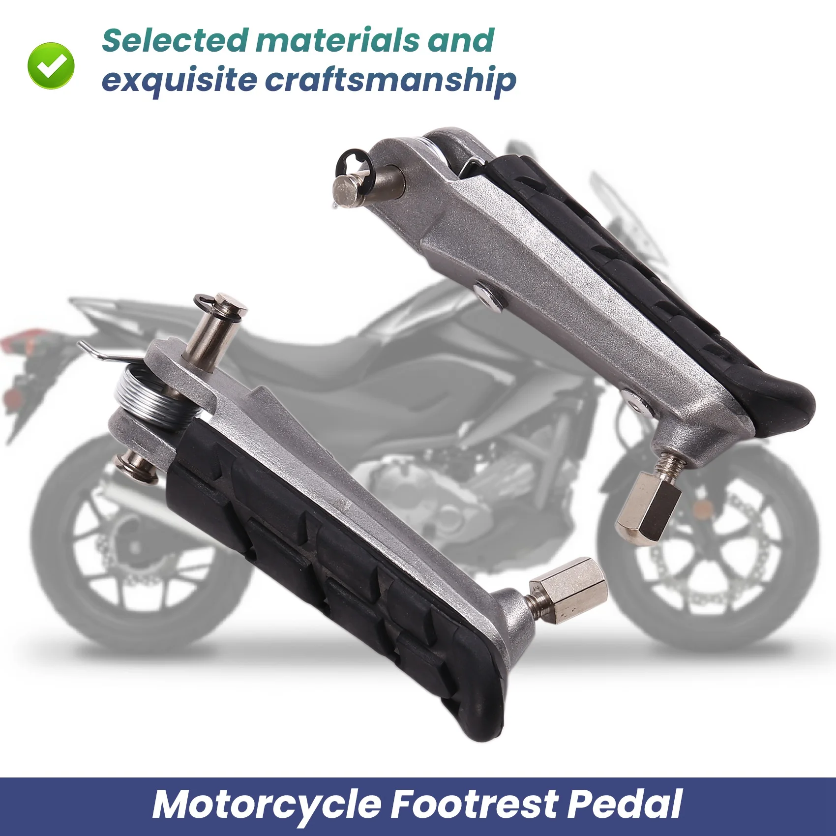 ABOK-Motorcycle Front Footrest Pedal Foot Pegs Foot Pegs Pedals For Honda CB250 CBR600F CB600F HORNET 600 NC700