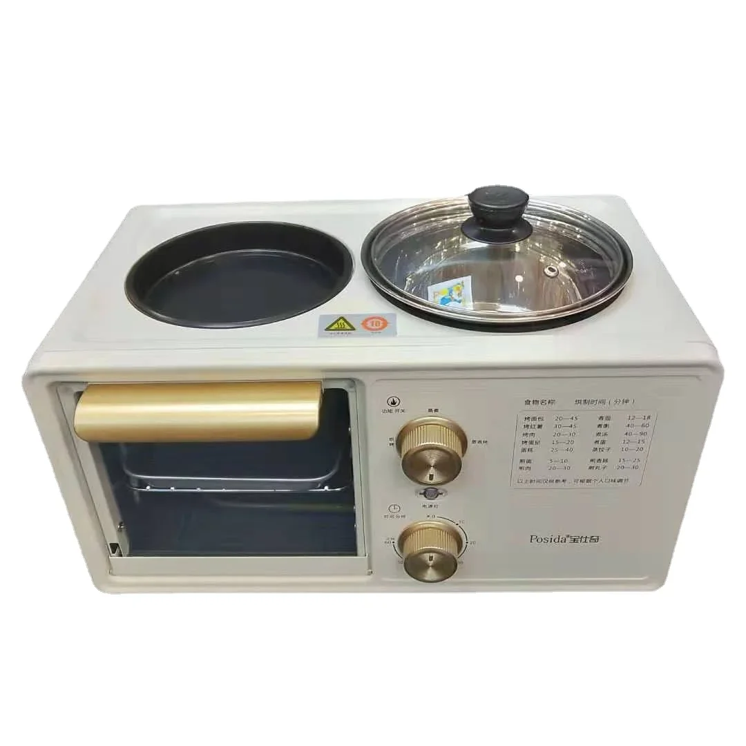 Hot Selling Electric Oven Breakfast Roast meat and make soup Maker 3 in 1 Steel Stainless Power Timer