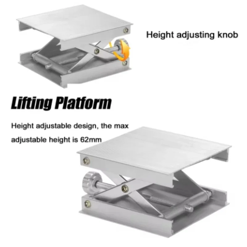 Aluminium Alloy Laser Support Base Lifting Platform 360 Degree Rotation Table Lifting Stand Platform Automatic Leveling Bracket