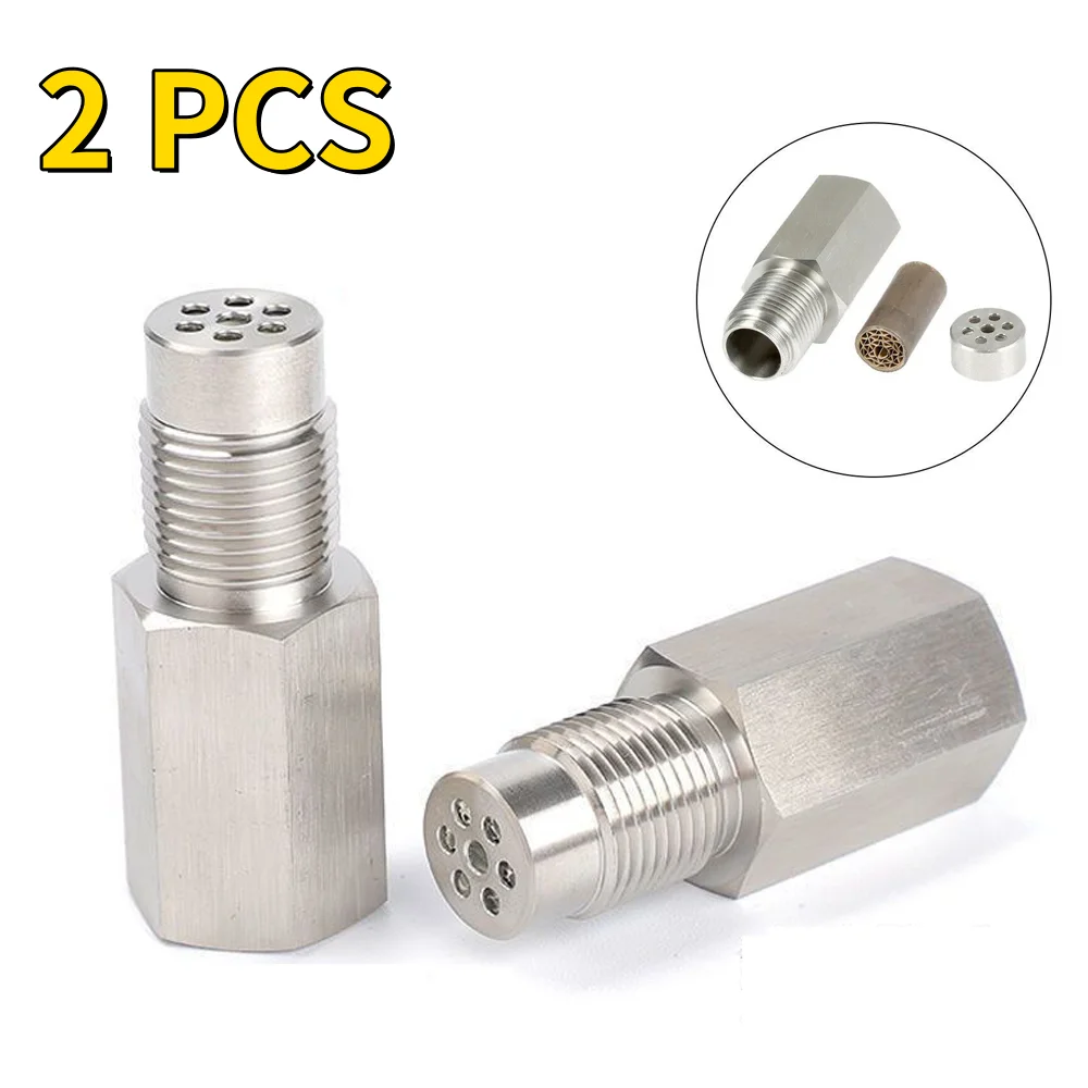 1/2PCS Universal M18X1.5 Oxygen O2 Sensor Spacer Adapter Extension Filter CEL mini catalyst Check Engine Light