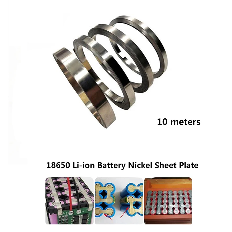 10meter Li-ion Battery Nickel Sheet Plate Nickel Plated Strip Connector Spot Weld Machine Battery Welder Tape Thickness 0.15mm