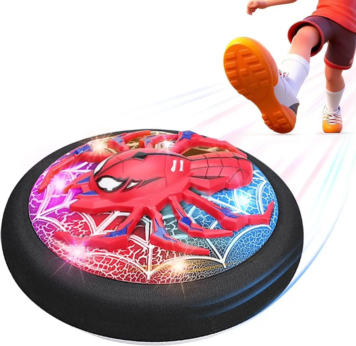 

Hover Soccer Ball for Kids Indoor Toys Boys Age 6-12, Rechargeable Air Floating with LED Lights Foam Bumper