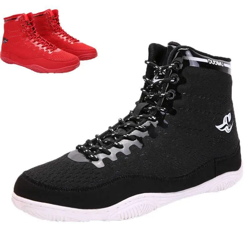 

Men's Wrestling Shoes Children's Fitness Professional Training Fighting Shoes Fighting Boots Boxing Shoes Rubber Sneakers