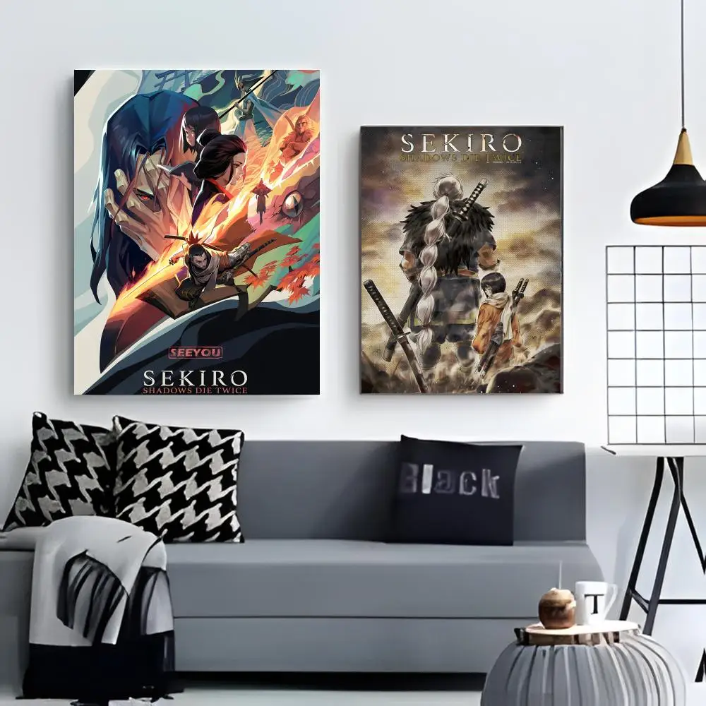 كول نينجا سيكيرو الظلال يموت مرتين لعبة ملصق ملصق جدار يطبع لغرفة المعيشة غرفة نوم مكتب هدية تزيين المنزل