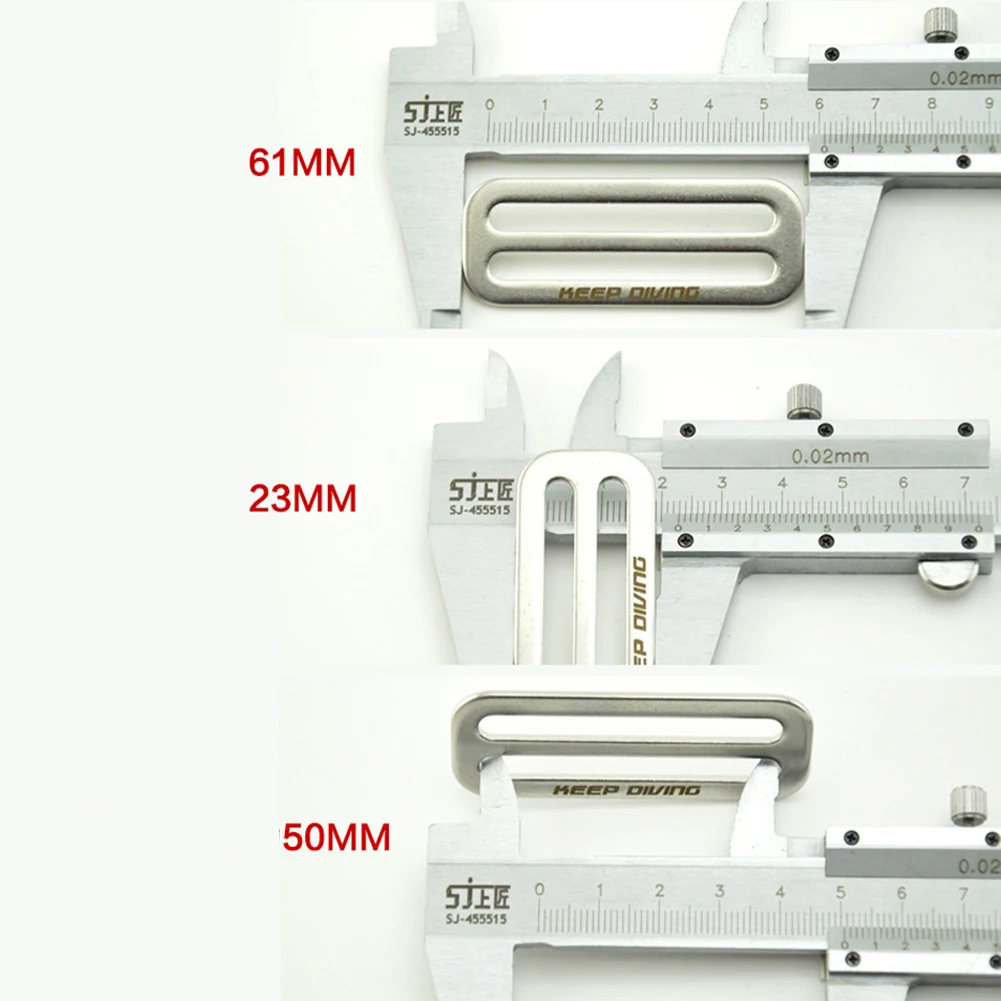 

Weight Belt Rretainer Keeper Clip Buckle Scuba Diving Ring Slide Buckle Tri-Glides Wire-Formed Roller Pin Buckles Strap Slider