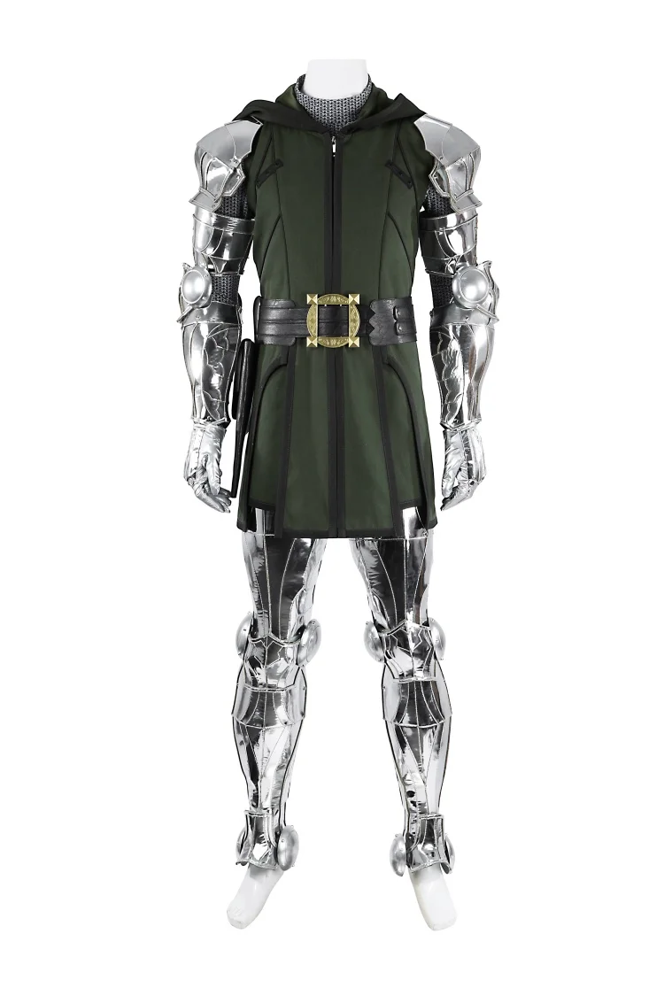 Doom Cosplay Victor von Kostium dla dorosłych mężczyzn Fantasia Uniform Garnitur z płaszczem Maska Pełny zestaw Halloween Party Superhero Battle Outfit