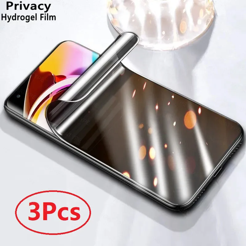 3 قطعة الخصوصية هيدروجيل فيلم ل Vivo Y19 Y19e Y04 Y39 Y29s Y19s t Y18i Y03t Y37m حامي الشاشة دون فتح بصمة الإصبع