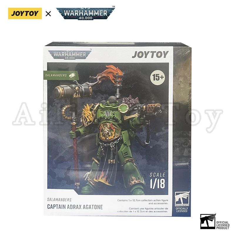 JOYTOY 1/18 Action Figure 40K Salamanders Captain Adrax Agatone Anime Model Toy