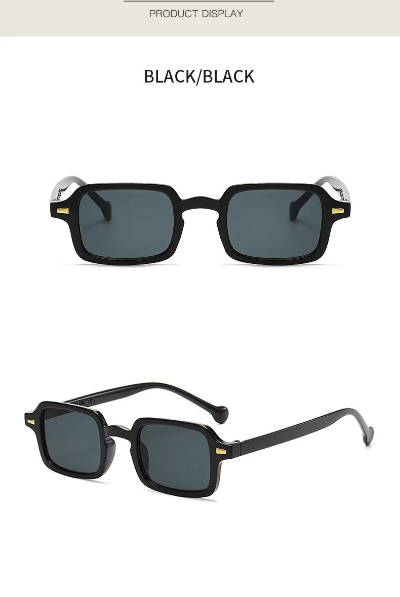 Luxus Rechteck Sonnenbrille Frauen Vintage Marke Designer Quadratische Gläser Shades Anti-glare UV400 – Detail 5