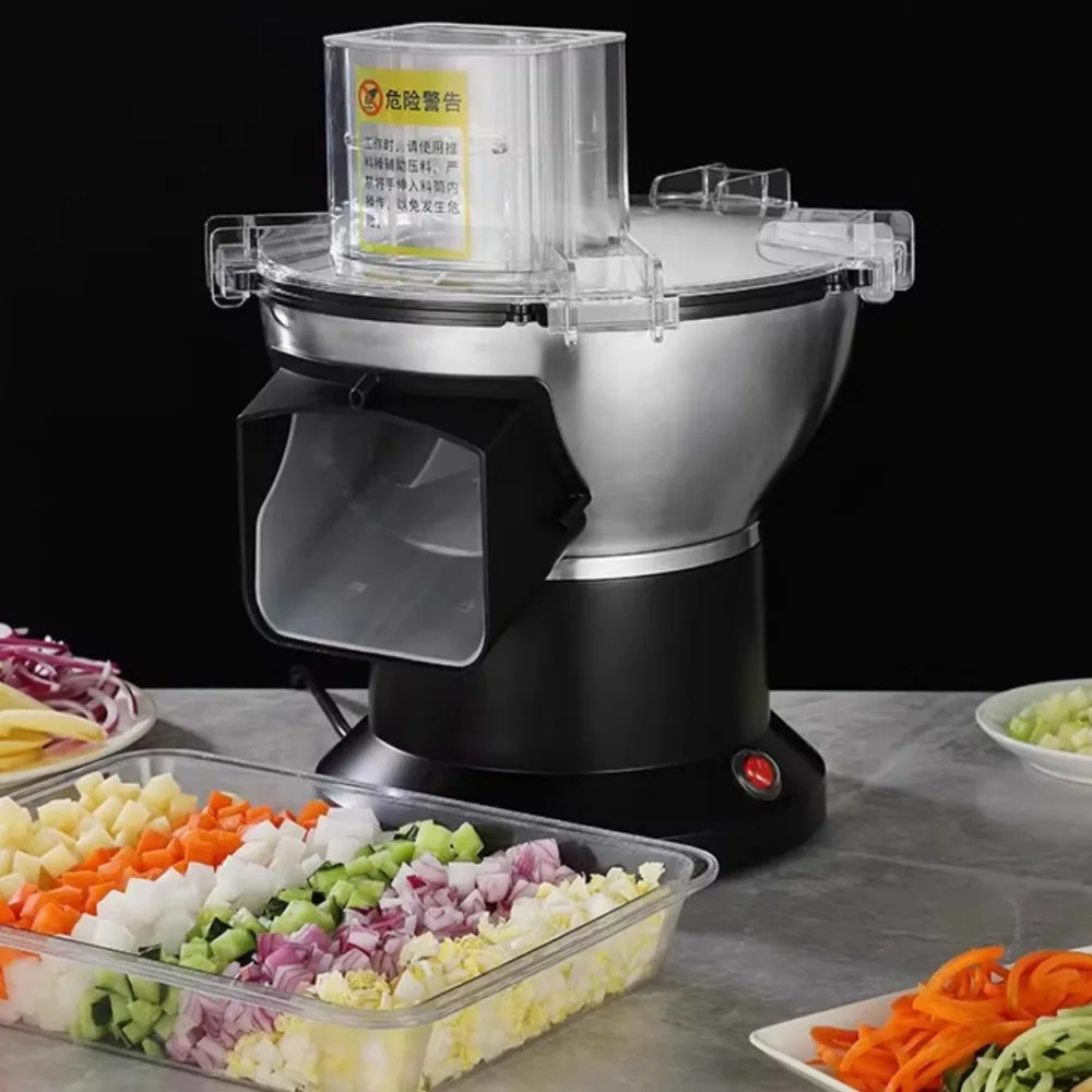 

Commercial Mini Multifunctional Slicer - Potato Radish Shred Dice, Vegetable Fruit Cutter with Unit Motor Core