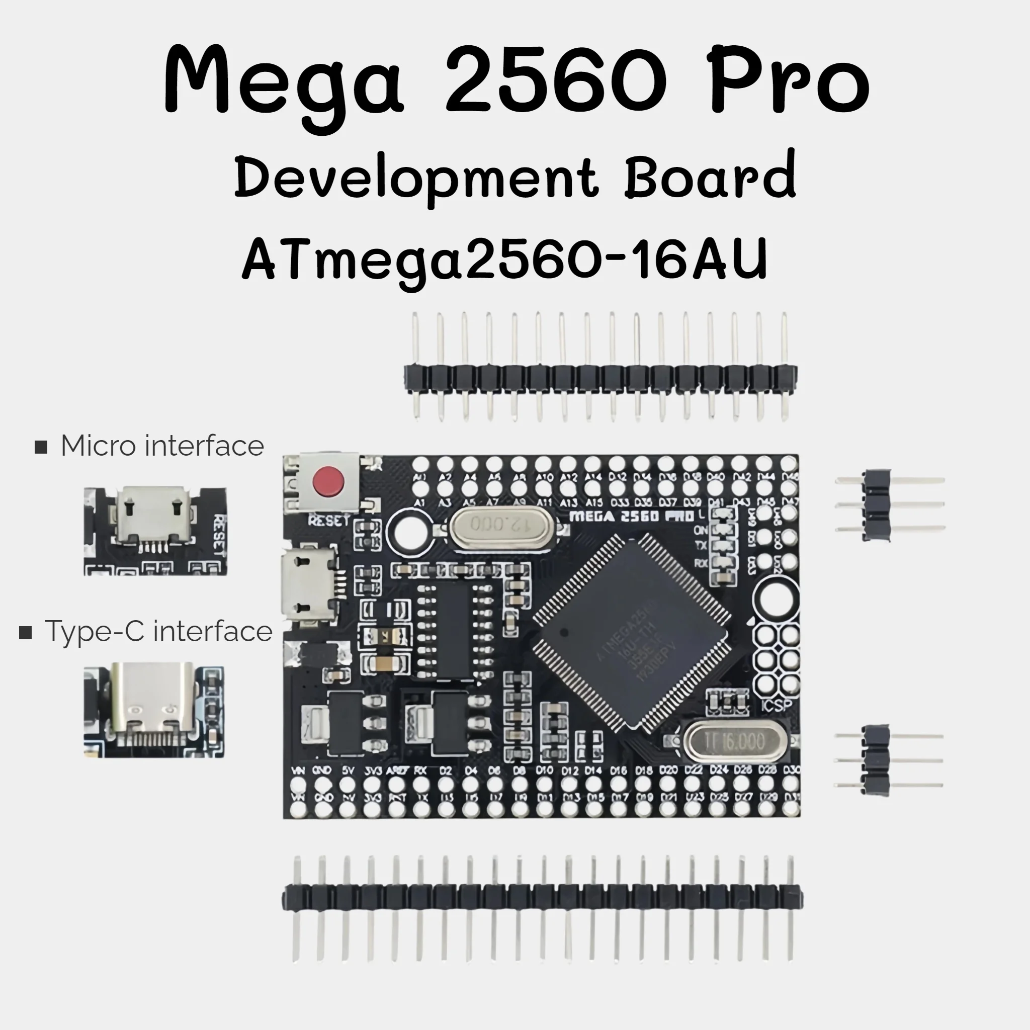 1-pezzo-mega2560-mega-2560-pro-mini-5v-integrato-ch340-atmega2560-16au-micro-type-c-con-pinheader-maschio-compatibile-con-arduino-mega