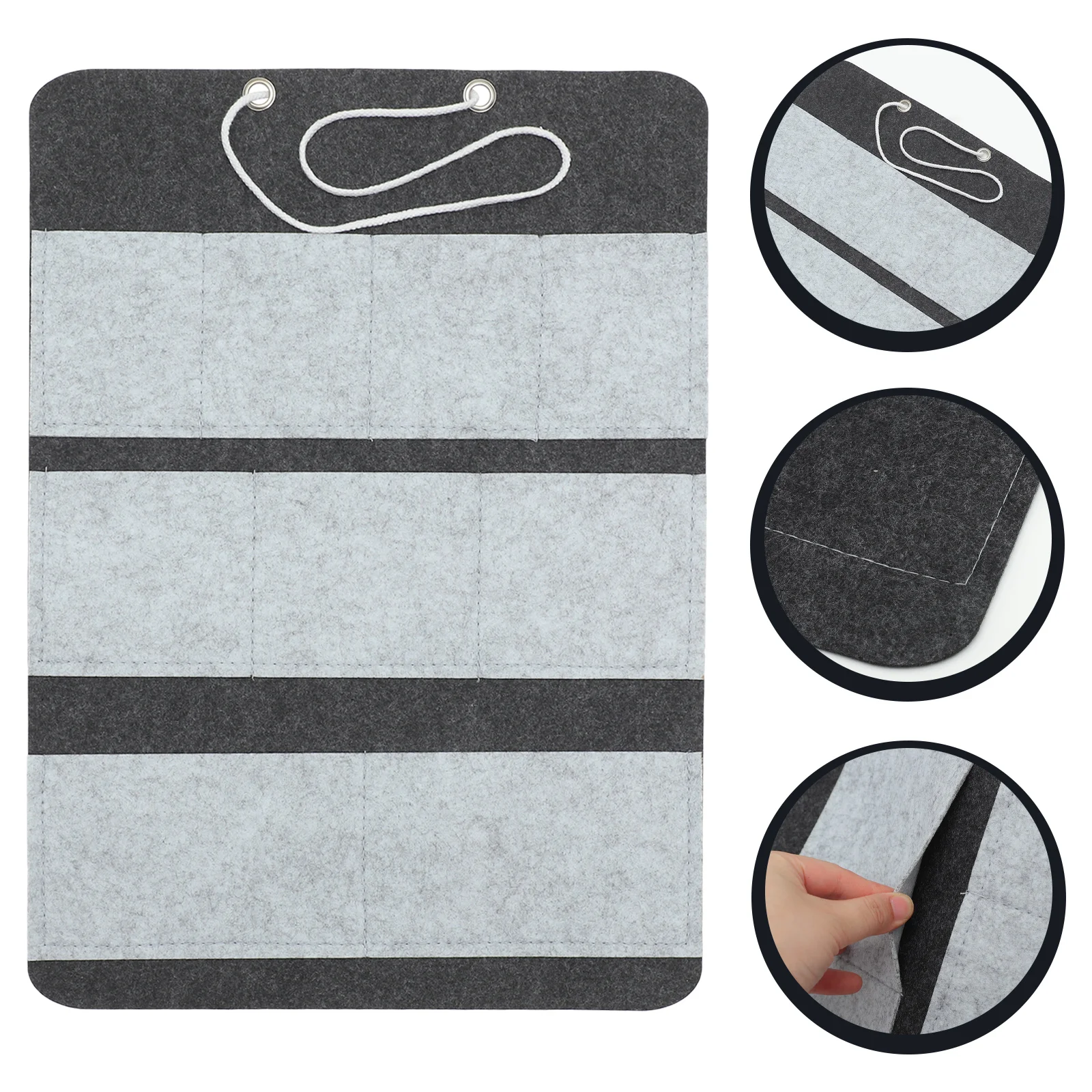 

Felt Cloth Wall Hanging Storage Bag Multi Pocket Organizer Over Door Hanging Storage Container for Bedroom Closet Door Organizer