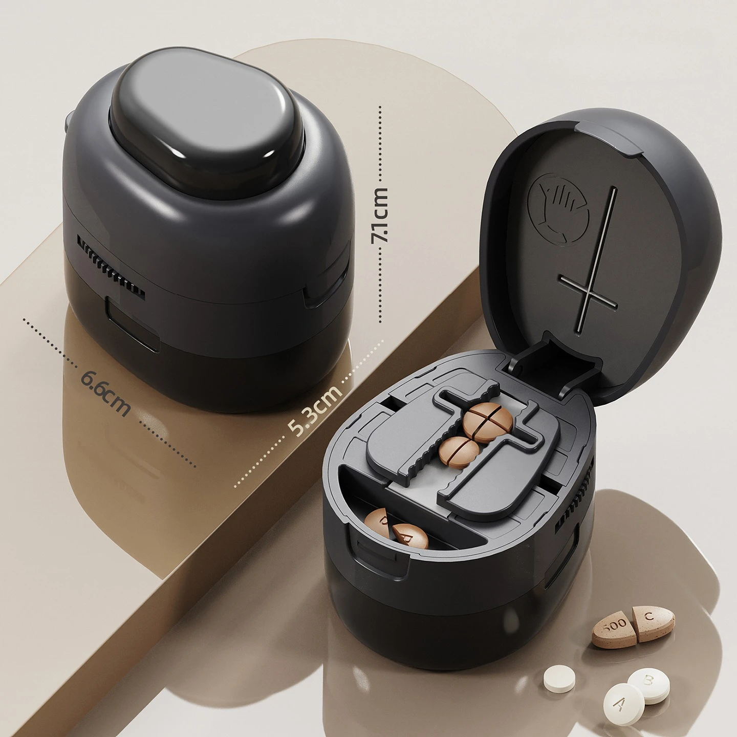 

Коробка для хранения картографовальных таблеток, портативный разделитель для таблеток с лекарствами, пылезащитный органайзер для ежедневных путешествий, разделитель таблеток