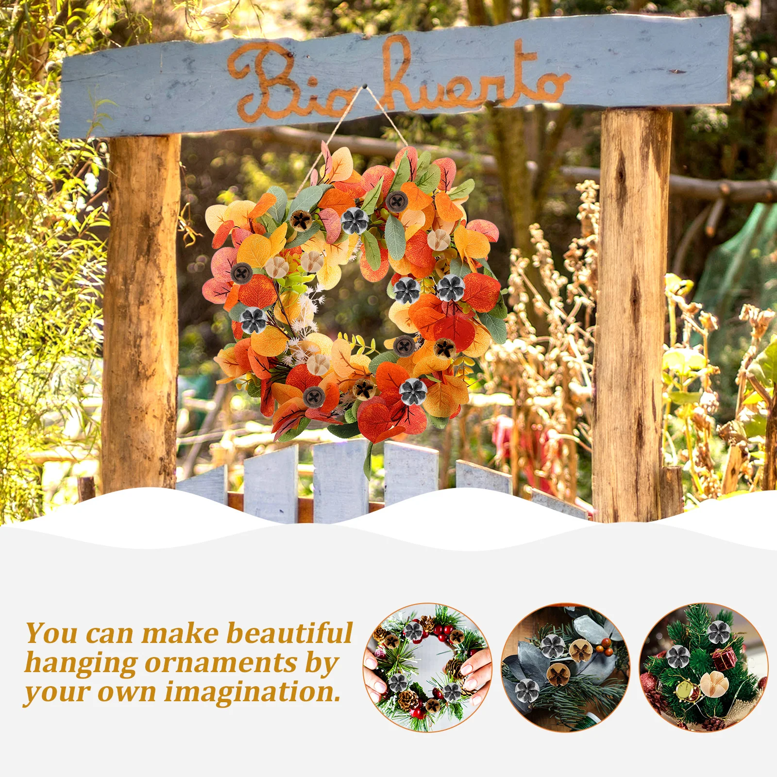 

35Pcs Dried Eucalyptus Fruits Christmas Wreath Making Material Natural Ornament for Holiday Decor Garlands DIY Craft Supplies