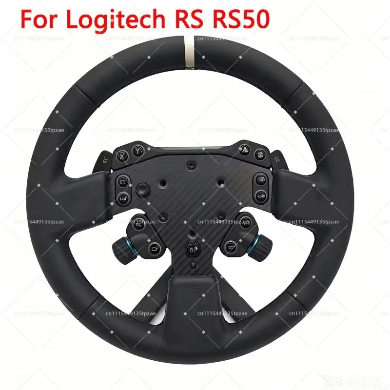 13 Inch GT Simulated Racing Steering Wheel, Replacement Wheel Hub Compatible with RS RS50
