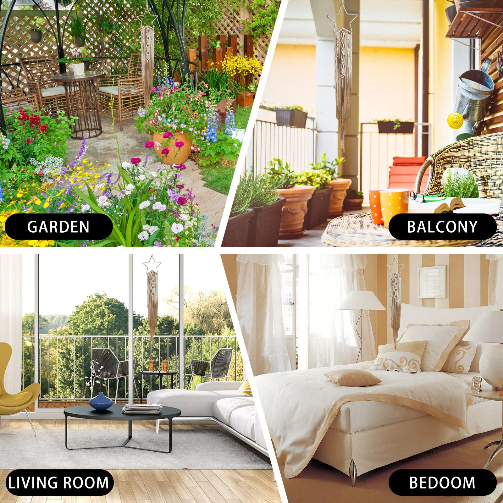 

4pcs Premium Iron Star Shaped Circle Diy Dreamcatcher Frame For Craft Home Wedding Garden Decor Metal Craft Rings